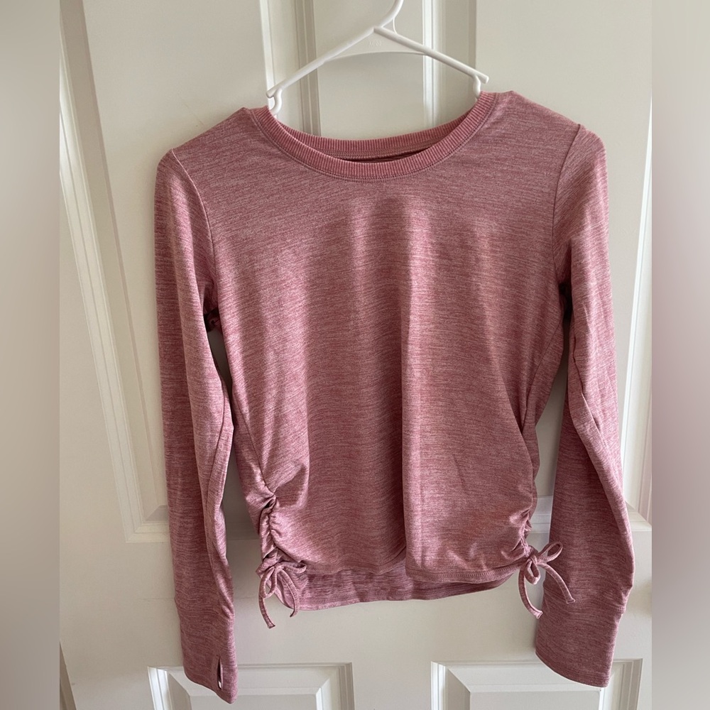 Zella Girls Pink Side Tie Top